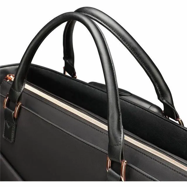 Alt view image 7 of 7 - Swissdigital KATY ROSE NG Black Tote Cabin  - LED - USB Charging Port - RFID Protection Pocket - LED Light - Eco-Friendly Fabric - Padded Laptop Compartment for 17" Laptop  SD4528L-01