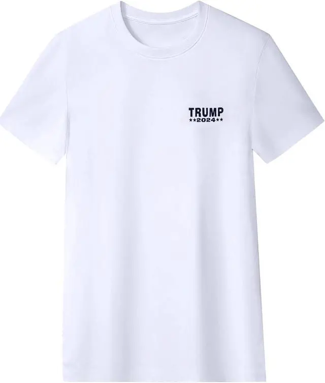 Alt view image 2 of 4 - Men's White Waterproof T-Shirt - Trump (M)