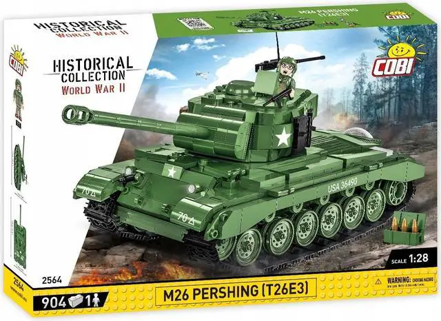 Alt view image 2 of 2 - COBI Historical Collection World War II M26 Pershing (T26E3) Tank