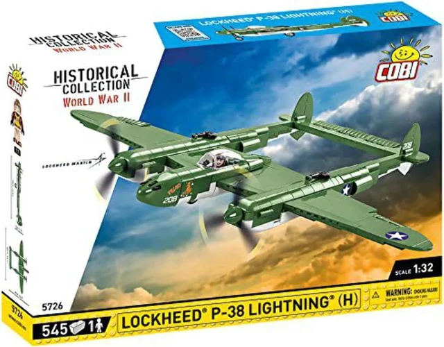 Alt view image 2 of 2 - COBI Historical Collection: World War II Lockheed P-38 Lightning (H) Plane