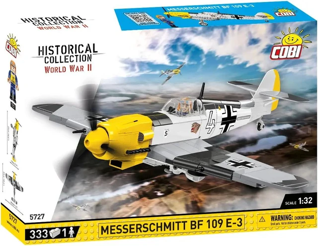 Alt view image 2 of 2 - COBI Historical Collection WWII Messerschmitt BF 109 E-3 Plane