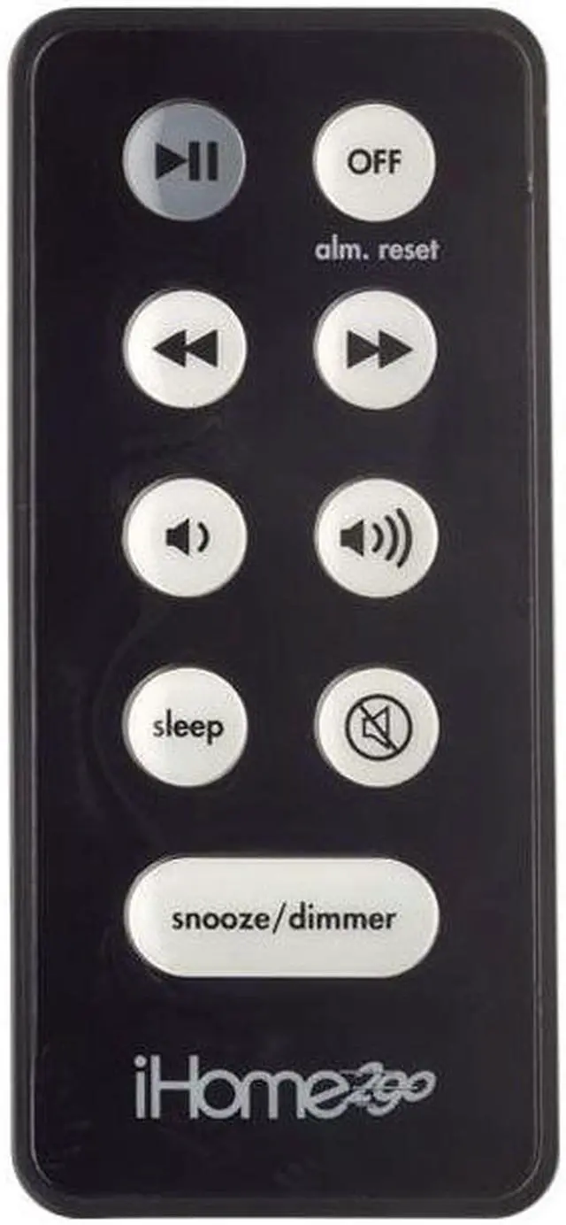 Alt view image 2 of 4 - iHome Black Portable Travel Alarm Clock for iPod with Remote Control Model IH26B