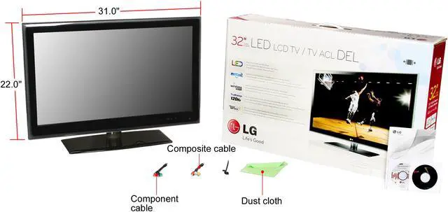 Alt view image 8 of 8 - LG LE5400 series 32" 1080p 120Hz LED-LCD HDTV 32LE5400