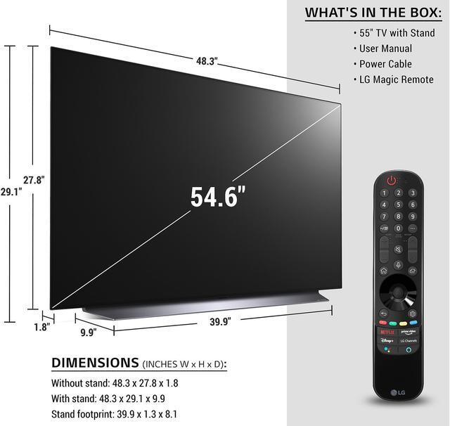 Alt view image 10 of 17 - LG OLED55C1PUB 4K Smart OLED TV w/ AI ThinQ (2021)
