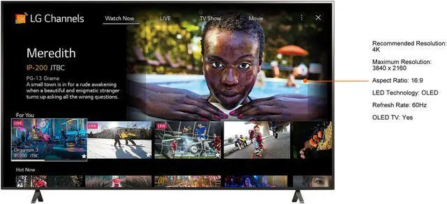 Alt view image 14 of 19 - LG OLED65A1PUA 4K Smart OLED TV w/ AI ThinQ (2021)