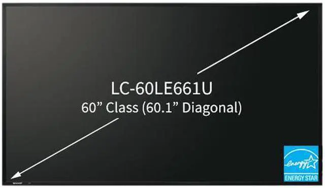 Alt view image 3 of 3 - Sharp LC-60LE661U 60" AQUOS HD Series Edge-Lit LED Smart TV