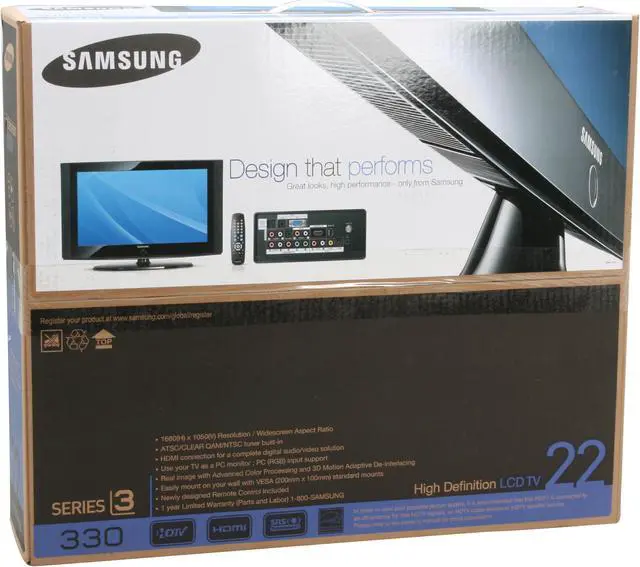 Alt view image 11 of 11 - SAMSUNG 22" 720p LCD HDTV - LN22A330