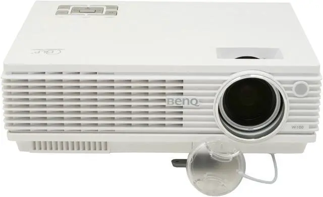 Alt view image 3 of 11 - BenQ W100 854 x 480 DLP Home Theater Projector 1300 ANSI Lumens 2500:1