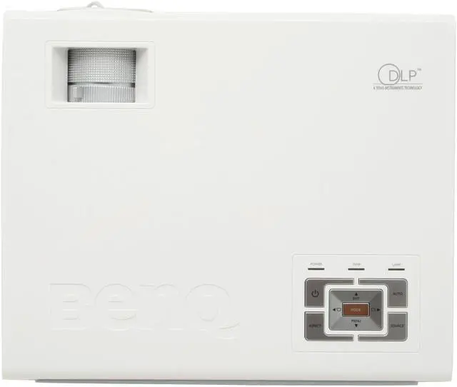 Alt view image 5 of 11 - BenQ W100 854 x 480 DLP Home Theater Projector 1300 ANSI Lumens 2500:1