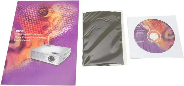 Alt view image 7 of 11 - BenQ W100 854 x 480 DLP Home Theater Projector 1300 ANSI Lumens 2500:1