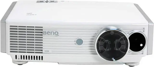 Alt view image 2 of 12 - BenQ W500 1280 x 720 3LCD 720p Home Theater Projector With HDMI 1100 lumens 5000:1