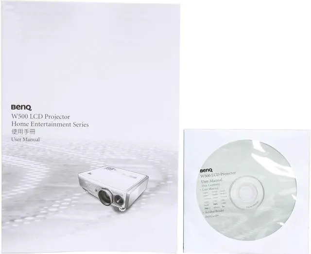 Alt view image 11 of 12 - BenQ W500 1280 x 720 3LCD 720p Home Theater Projector With HDMI 1100 lumens 5000:1