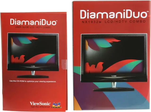Alt view image 12 of 13 - Viewsonic DiamaniDuo NX1932w 19" 5ms LCD W/fully integrated HDTV/NTSC/QAM TV Tuner 300 nits (typ) 2400:1 DCR