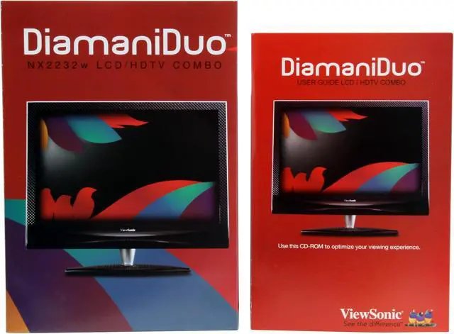 Alt view image 12 of 13 - Viewsonic DiamaniDuo NX2232w 22" 5ms LCD W/fully integrated HDTV/NTSC/QAM TV Tuner 300 nits (typ) 2400:1 DCR