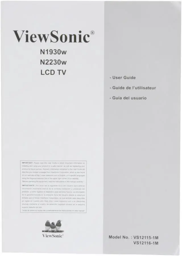 Alt view image 11 of 11 - ViewSonic 720p 22" LCD HDTV Recertified - N2230w