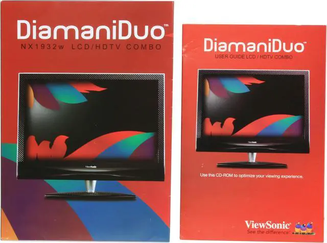 Alt view image 13 of 14 - Viewsonic DiamaniDuo 19" 720p LCD HDTV Recertified - NX1932w