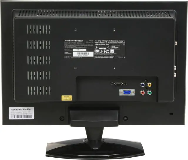 Alt view image 5 of 12 - ViewSonic 16" 720p LCD HDTV