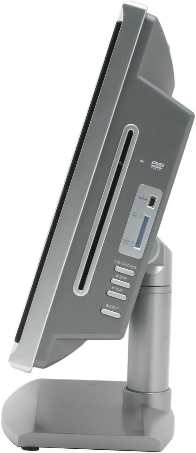 Alt view image 6 of 14 - Mintek DTV-173 17" Silver LCD HDTV w/ Built-in DVD Player, USB, 3in1 Card Reader
