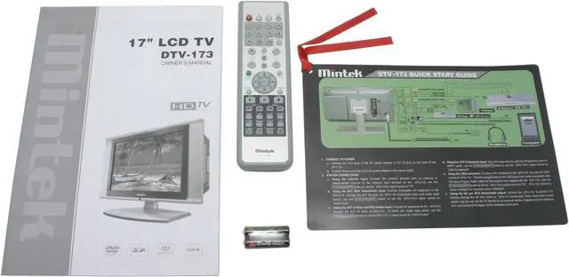 Alt view image 12 of 14 - Mintek DTV-173 17" Silver LCD HDTV w/ Built-in DVD Player, USB, 3in1 Card Reader