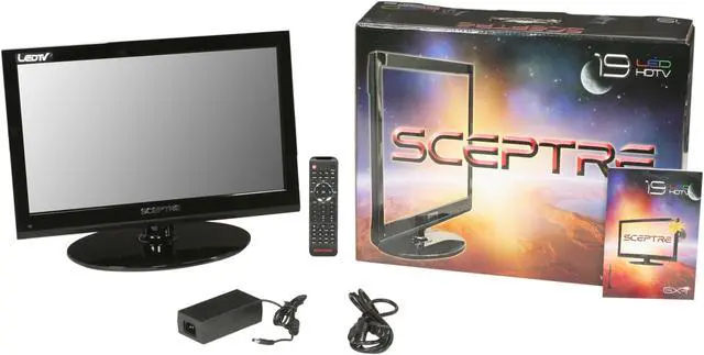 Alt view image 6 of 6 - Sceptre E195BD-SHD 19" Black 720p LED-LCD HDTV With Built-In DVD Player