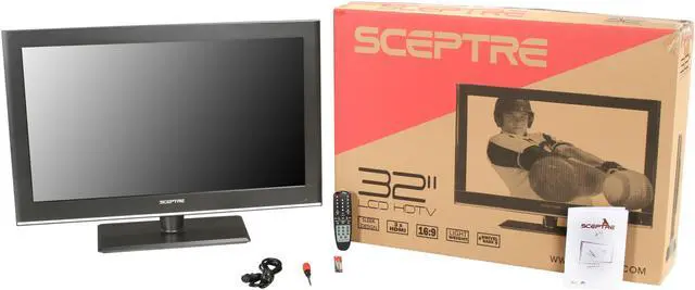 Alt view image 8 of 8 - Sceptre 32" 720p 60Hz LCD HDTV