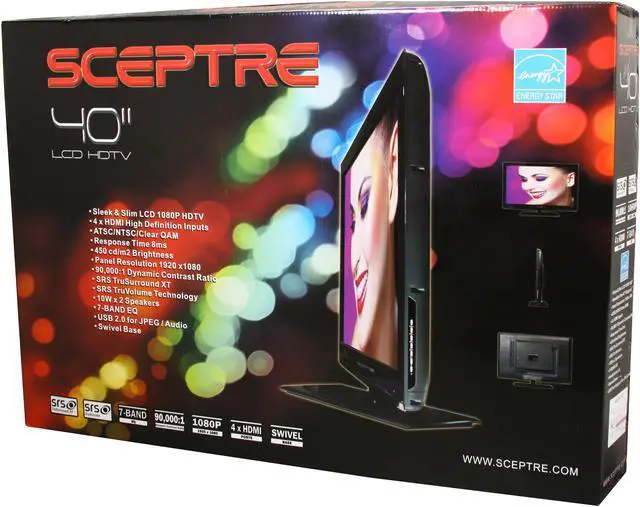 Alt view image 10 of 11 - Sceptre 40" 1080p 60Hz LCD HDTV