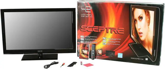Alt view image 9 of 9 - Sceptre 42" 1080p 60Hz LCD HDTV