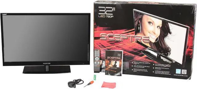 Alt view image 8 of 8 - Sceptre 32" 720p 60Hz LED HDTV E328BV-HDH
