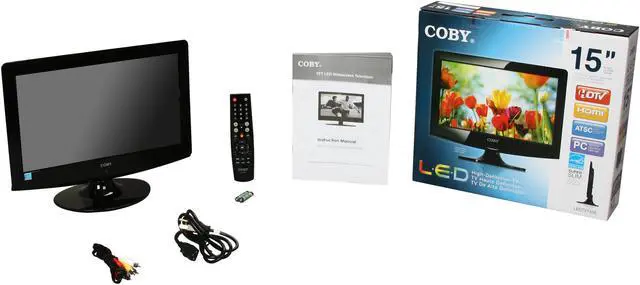 Alt view image 8 of 8 - Coby 15" 720p LED-LCD HDTV LEDTV1526