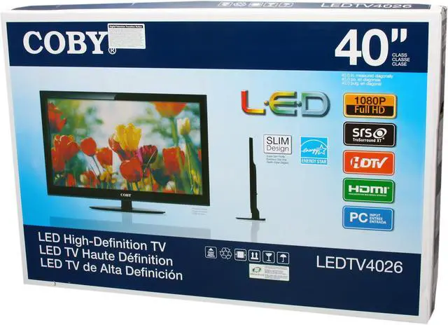 Alt view image 10 of 10 - Coby 40" 1080p 60Hz LED-LCD HDTV LEDTV4026