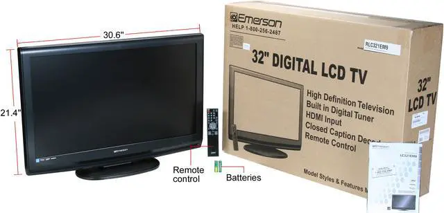 Alt view image 9 of 9 - Emerson 32" 720p LCD HDTV