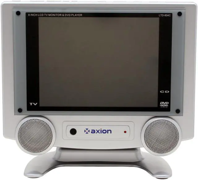 Alt view image 3 of 14 - axion AXN7080A 8" Silver 4:3 LCD TV with Slot-in DVD Player