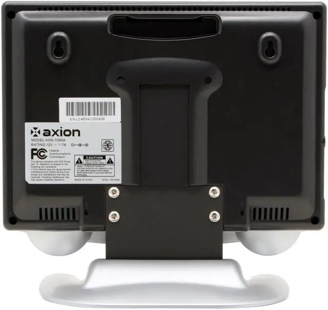 Alt view image 6 of 14 - axion AXN7080A 8" Silver 4:3 LCD TV with Slot-in DVD Player