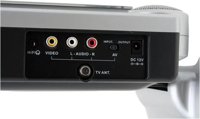 Alt view image 8 of 14 - axion AXN7080A 8" Silver 4:3 LCD TV with Slot-in DVD Player