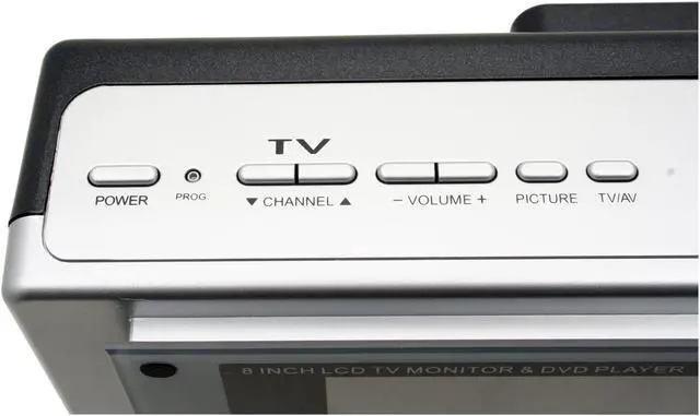 Alt view image 9 of 14 - axion AXN7080A 8" Silver 4:3 LCD TV with Slot-in DVD Player