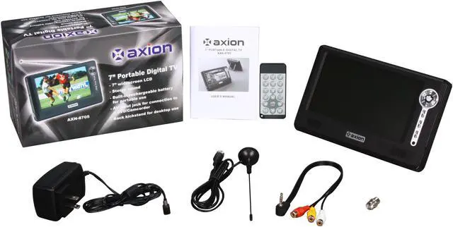 Alt view image 4 of 4 - Axion 7" Widescreen Portable Handheld LCD TV