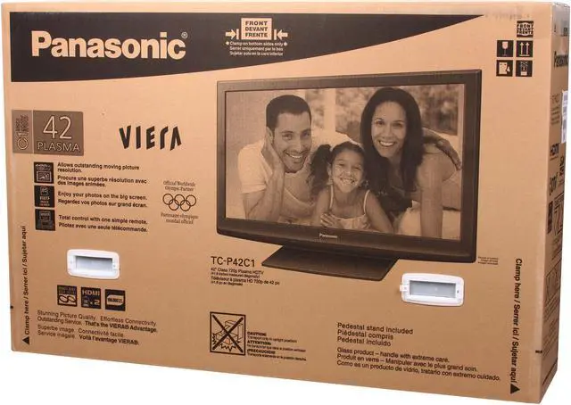 Alt view image 9 of 9 - Panasonic VIERA 42" 720p 600Hz Plasma HDTV TC-P42C1