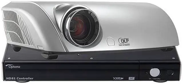 Main image of Optoma HD81 1920 x 1080 DLP 1080P HDMI Home Theater Projector 1400 ANSI Lumens 10000:1