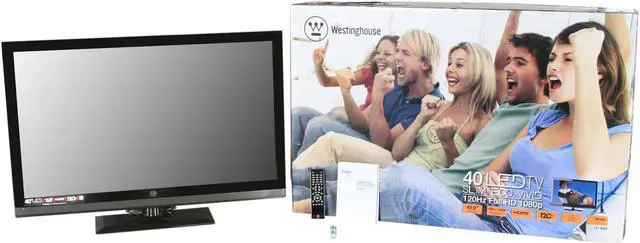 Alt view image 8 of 8 - Westinghouse 40" 1080p 120Hz LED-LCD HDTV LD-4080