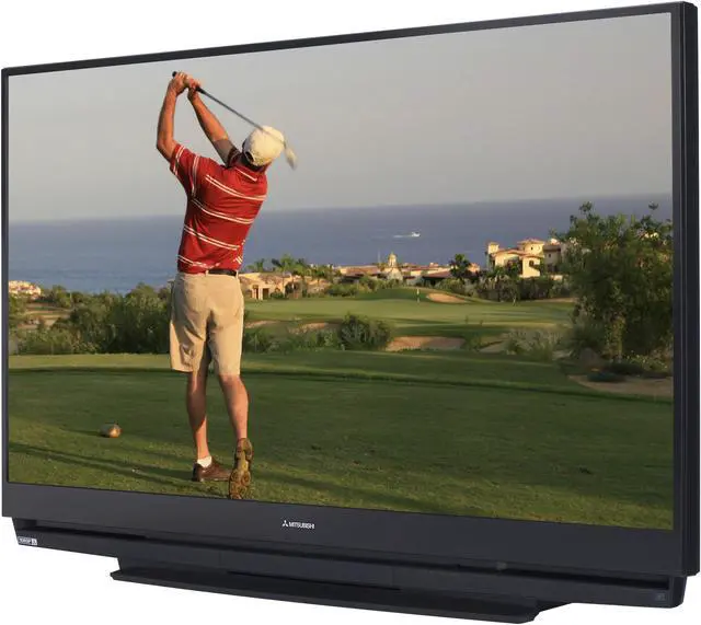 Alt view image 2 of 8 - MITSUBISHI ELECTRIC WD57733 57" 16:9 Black DLP Technology 1080p Rear-Projection HDTV
