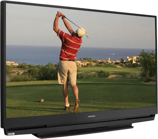 Alt view image 3 of 8 - MITSUBISHI ELECTRIC WD57733 57" 16:9 Black DLP Technology 1080p Rear-Projection HDTV
