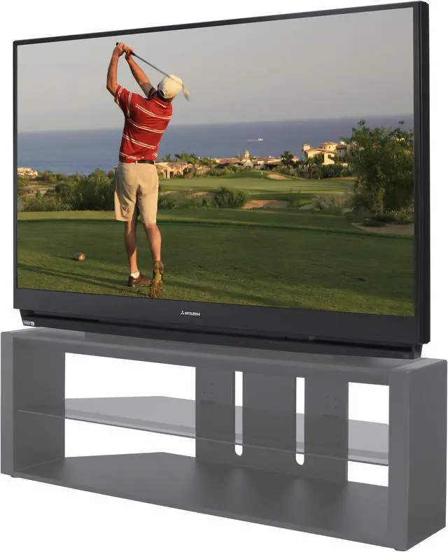 Alt view image 8 of 8 - MITSUBISHI ELECTRIC WD57733 57" 16:9 Black DLP Technology 1080p Rear-Projection HDTV