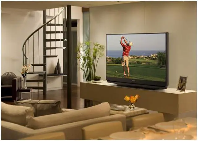 Alt view image 6 of 6 - MITSUBISHI ELECTRIC WD65735 65" 16:9 Black DLP Technology 1080p Rear Projection Television