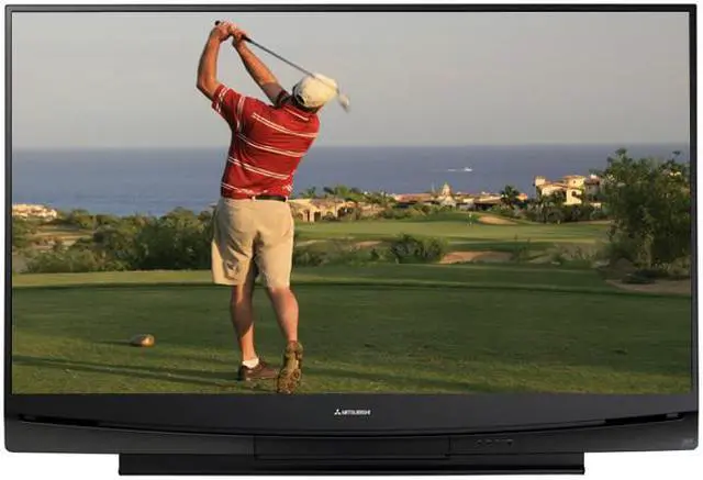 Alt view image 2 of 6 - MITSUBISHI ELECTRIC WD73735 73" 16:9 Black DLP Technology 1080p Rear Projection Television