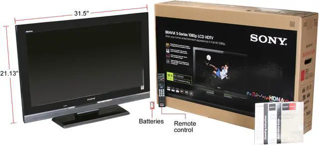 Alt view image 7 of 7 - Sony Bravia 32" 1080p LCD HDTV