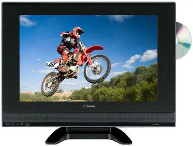 Main image of TOSHIBA 19HLV87 19" Black 720p LCD HDTV/DVD Player Combo