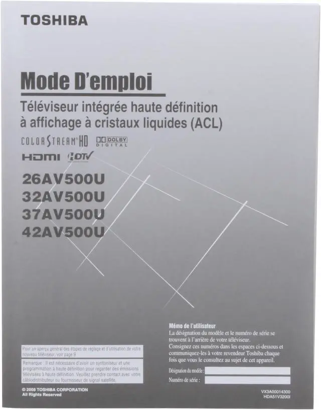 Alt view image 12 of 13 - TOSHIBA 32" 720p LCD HDTV w/ Cinespeed - 32AV500U