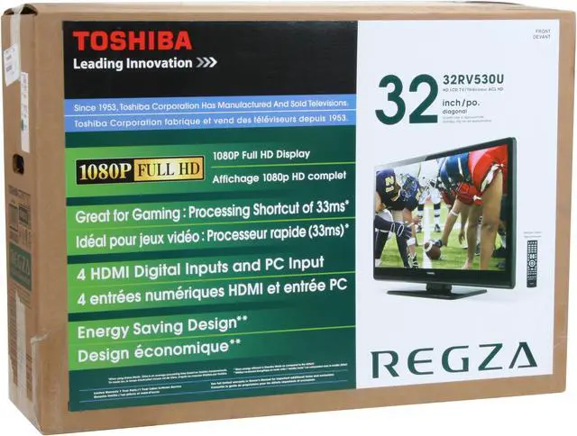 Alt view image 12 of 12 - TOSHIBA REGZA 32" 1080p Full HD LCDTV w/ Cinespeed - 32RV530U