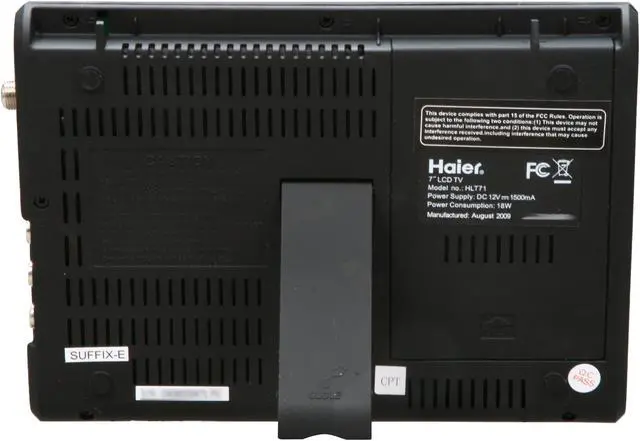 Alt view image 4 of 6 - Haier 7" Portable LCD TV