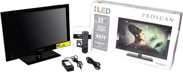 Alt view image 10 of 10 - Proscan 22" 1080p 60Hz LED HDTV